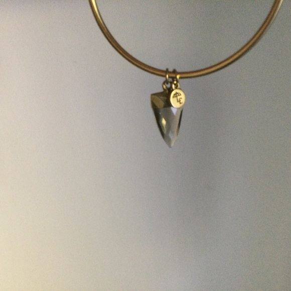 Lenny + Eva Smoky Quartz Arrow Bangle Bracelet - Picture 3 of 3